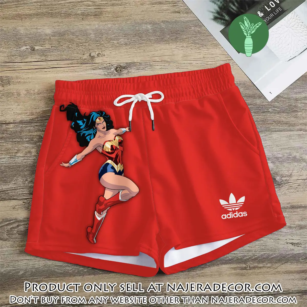 Premium wonder woman in adidas women shorts lady beach shorts wms1071 njr3822631